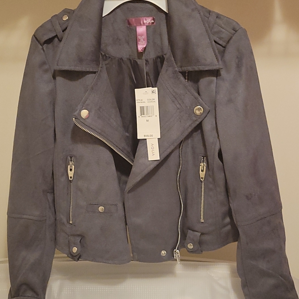 Aqua Gray Short Girls Jacket size M
